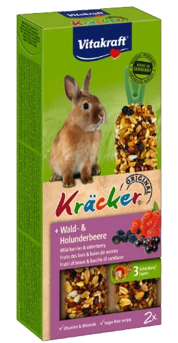 VITAKRAFT Kräcker bodza és bogyók dupla rúd törpenyulaknak