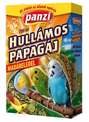 PANZI Hullámos papagáj madáreleség
