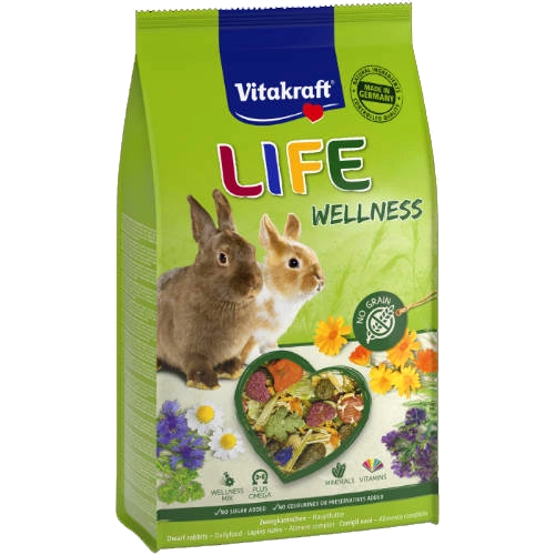 VITAKRAFT Life Wellness gabonamentes eledel törpenyulaknak