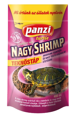 PANZI Talpastasakos nagy shrimp teknőstáp