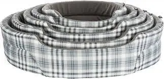 TRIXIE Lucky Bed ovális, peremes fekhely (szürke/fehér)