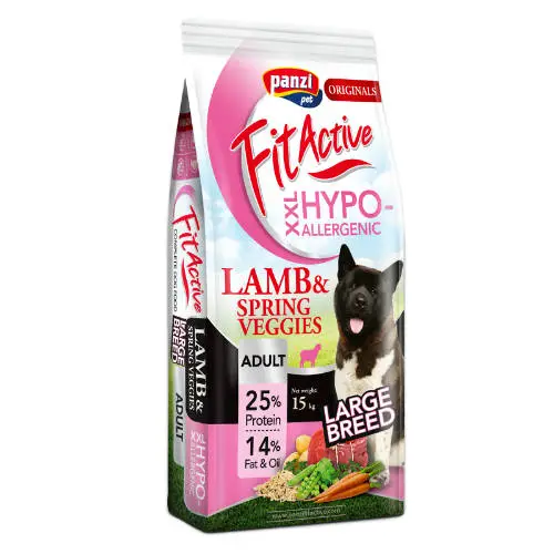 PANZI FitActive LARGE BREED XXL Hypoallergenic Adult szárazeledel (bárány, zöldségek)