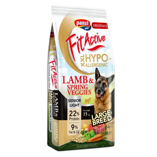 PANZI FitActive LARGE BREED XXL Hypoallergenic Senior/Light szárazeledel kutyáknak (bárány, tavaszi zöldségek)
