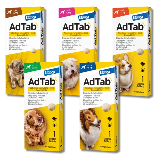 AdTab™ rágótabletta kutyáknak
