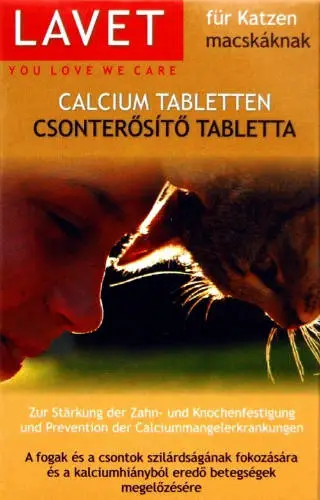LAVET Calcium csonterősítő vitamin macskáknak (40g)