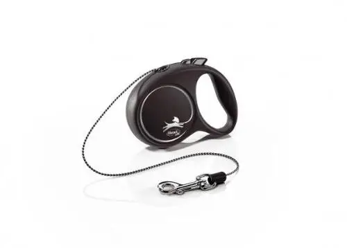 FLEXI Black Design zsinóros automata póráz