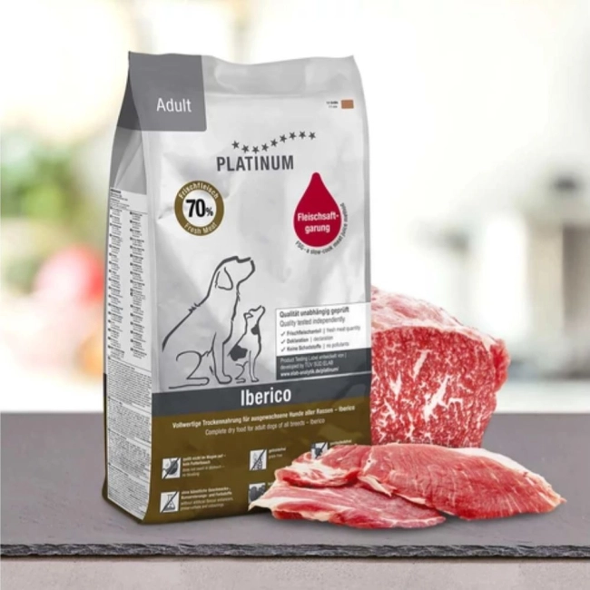 PLATINUM Adult Iberico + Greens szárazeledel