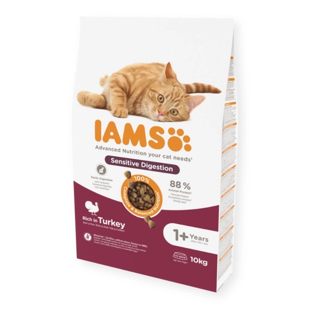 IAMS Sensitive macskaeledel pulykával