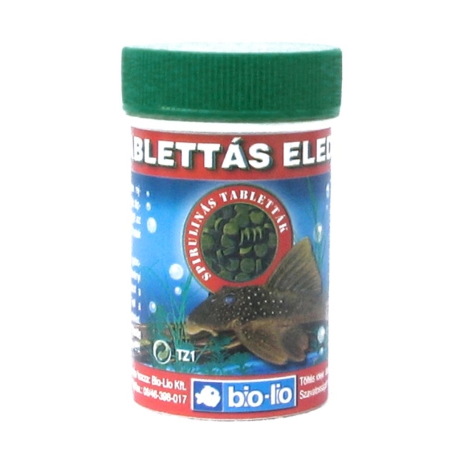 Bio-Lio Tablettás díszhaltáp (spirulina)