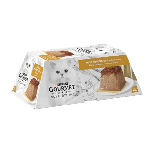 GOURMET Revelations pástétom felnőtt macskáknak (2x57g)