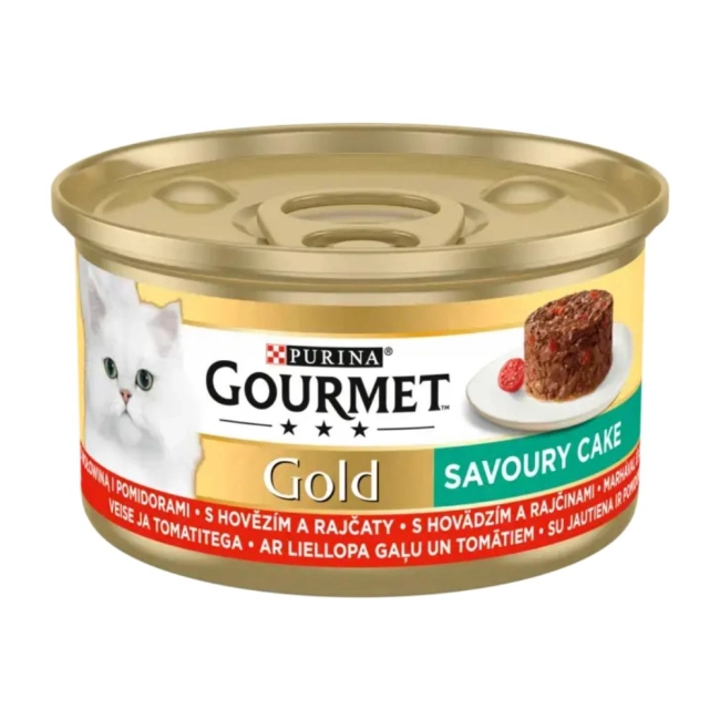 GOURMET GOLD Savoury Cake nedves eledel felnőtt macskáknak (85g)