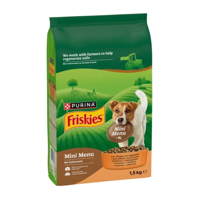 FRISKIES Mini Menü szárazeledel kistestű kutyáknak (1,5 kg)