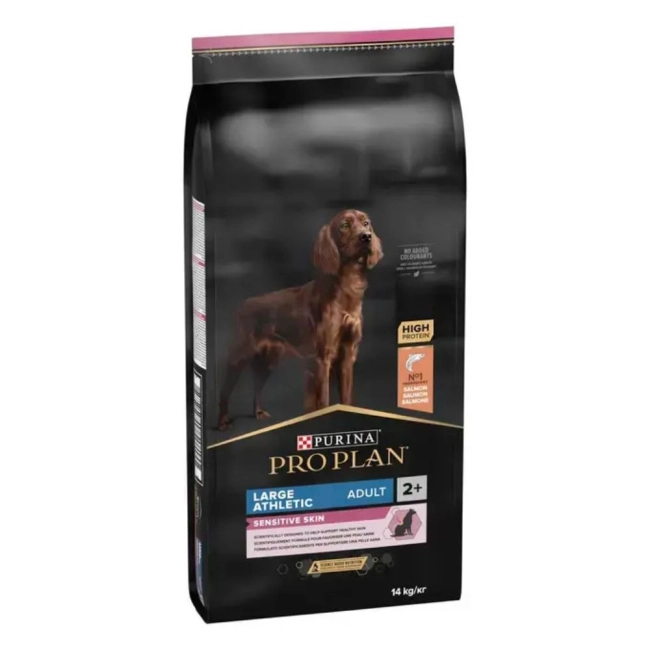 PRO PLAN Large Athletic Adult SENSITIVE SKIN lazacban gazdag szárazeledel (14 kg)