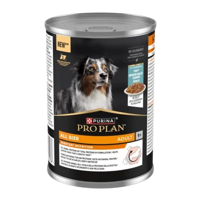 PRO PLAN All size Adult halban gazdag nedves kutyaeledel, aszpikban (400g)