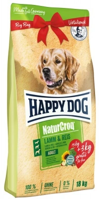 Happy Dog NaturCroq Adult Lamm & Reis 15+3 kg
