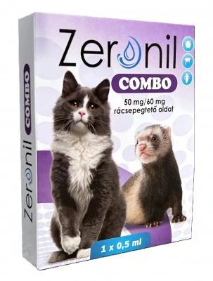 Zeronil Combo 50 mg/60 mg rácsepegtető oldat macskáknak és vadászgörényeknek A.U.V. 0.5 ml