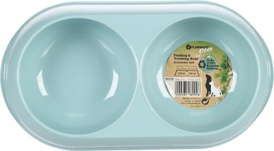 Flamingo műanyag duo tál - világoskék 2x200 ml
