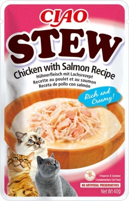 Inaba Cat Churu Ciao Stew - csirke-lazac 40 g