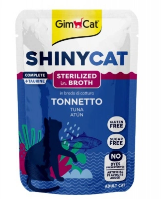GimCat ShinyCat Sterilized Broth Tonnetto - leves tonhallal 70 g