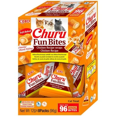 Inaba Cat Fun Bites Wrap - csirke 8 x 12 g