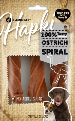 Flamingo Snack - Hapki Spiral Ostrich 85 g