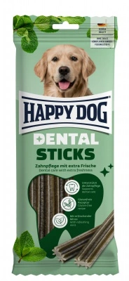 Happy Dog Dental Sticks Mint - funkcionális jutalomfalat 130 g