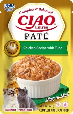 Inaba Cat Ciao Entrée Paté Chicken with Tuna - csirke-tonhal 40 g