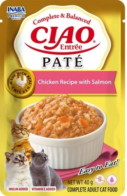 Inaba Cat Ciao Entrée Paté Chicken with Salmon - csirke-lazac 40 g